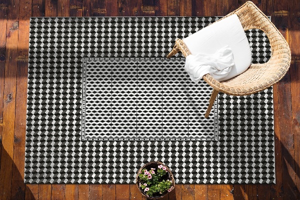 Tapis terrasse extérieur Motif 3D