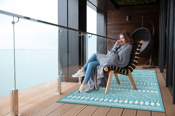 Tapis exterieur terrasse Texture indienne