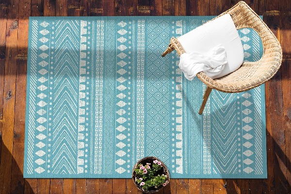 Tapis exterieur terrasse Texture indienne