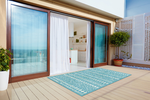 Tapis exterieur terrasse Texture indienne