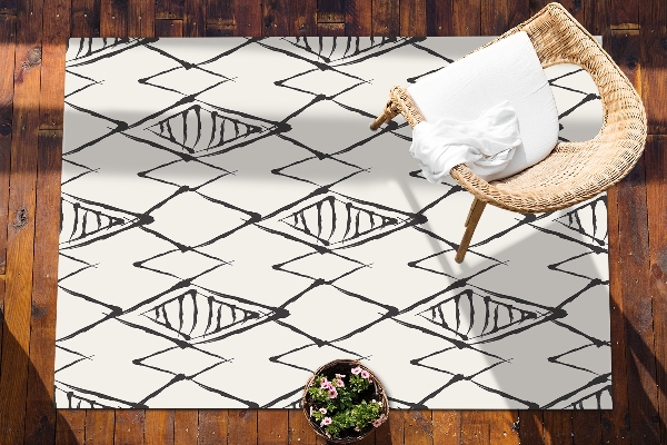 Tapis extérieur terrasse Modèle de sommet des montagnes