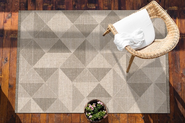 Tapis terrasse Triangles et carrés