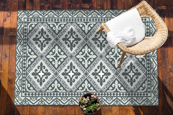 Tapis d'extérieur Modèle géométrique de fleurs