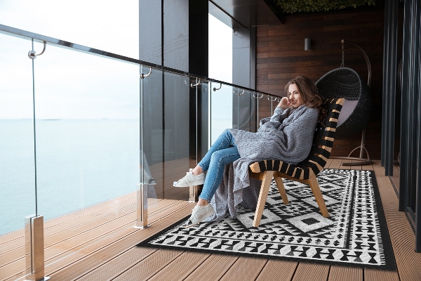 Tapis exterieur terrasse Modèle rétro