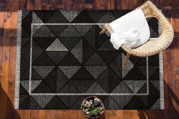 Tapis terrasse Effet 3D triangles