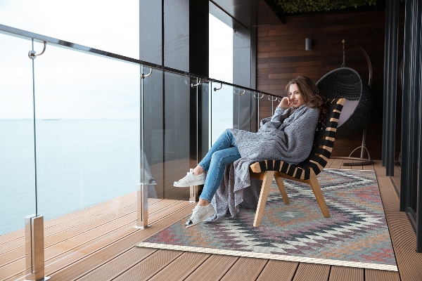 Tapis terrasse Modèle de parallélogramme