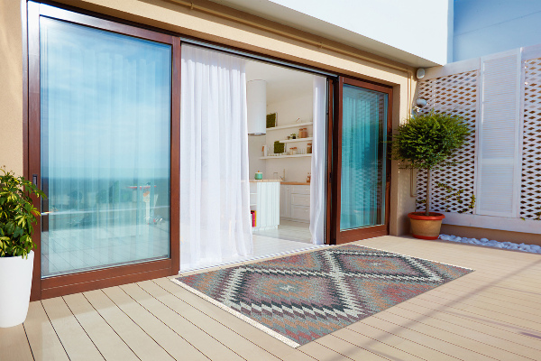 Tapis terrasse Modèle de parallélogramme