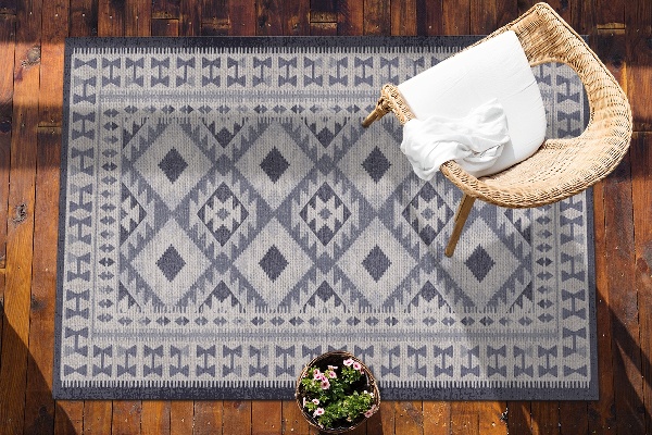 Tapis exterieur terrasse Style rétro