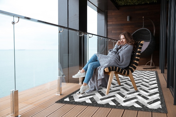 Tapis terrasse Mosaïque de marbre