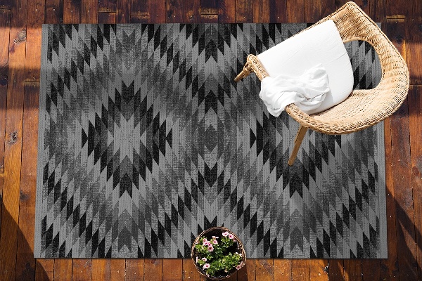 Tapis pour terrasse Parallélogramme sombre