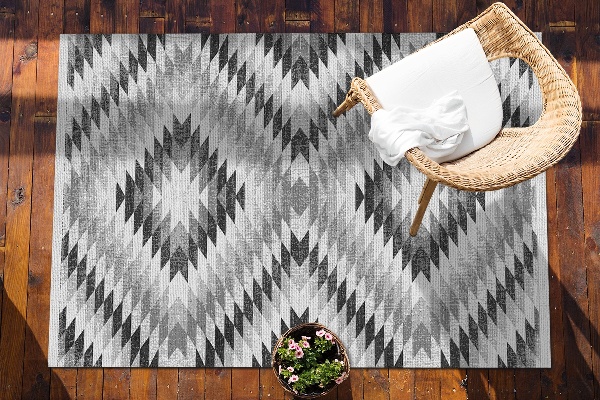 Tapis de jardin Motif géométrique gris