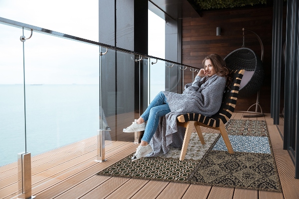 Tapis de terrasse Mélange de conceptions