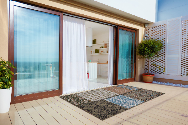 Tapis de terrasse Mélange de conceptions