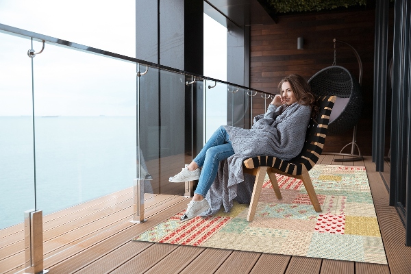 Tapis exterieur terrasse Patchwork