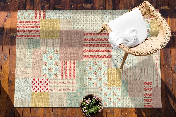 Tapis exterieur terrasse Patchwork