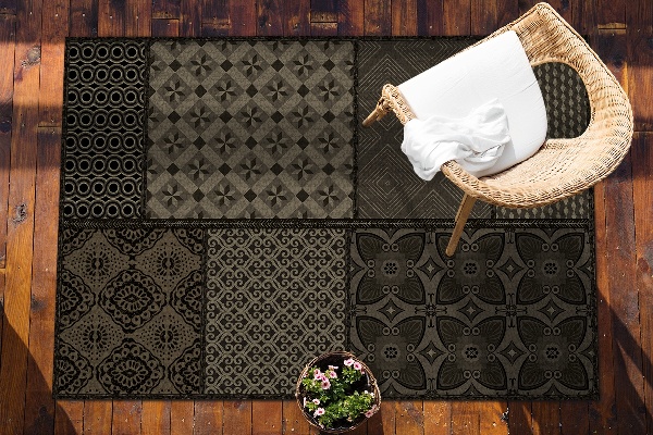 Tapis de jardin Une combinaison de nombreux designs