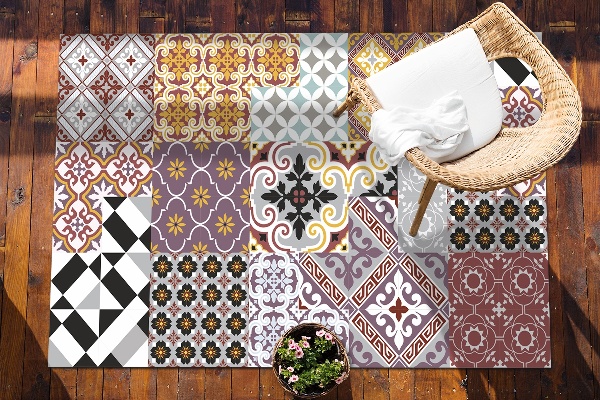 Tapis extérieur terrasse Mélange carrelé
