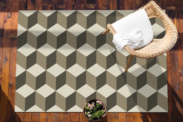 Tapis pour terrasse Cubes