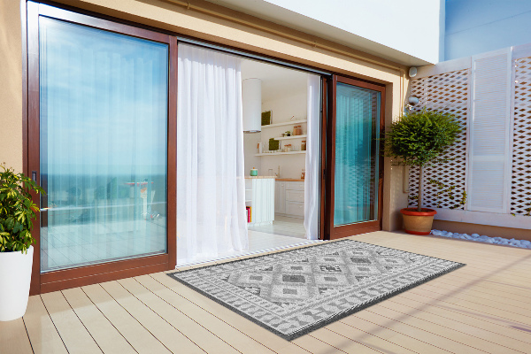 Tapis de terrasse Diamants gris