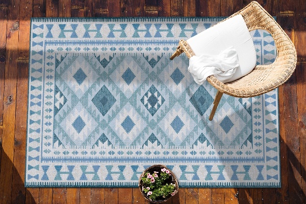 Tapis d'extérieur Diamants bleus