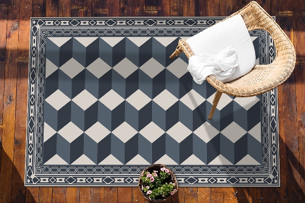 Tapis pour terrasse Illusion 3D