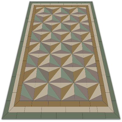 Tapis de terrasse Triangles 3D