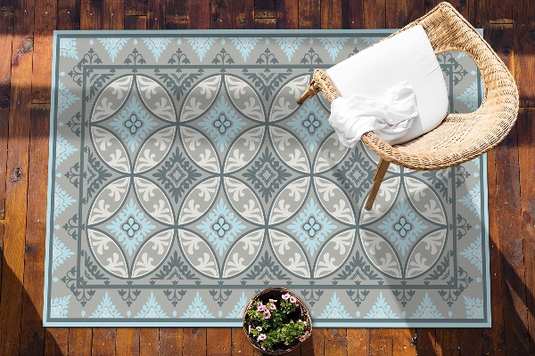 Tapis terrasse Roues géométriques