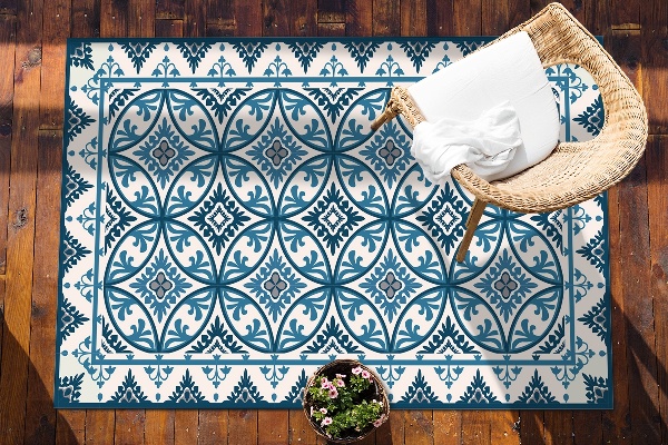 Tapis terrasse Cercles abstraits