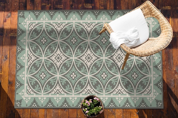 Tapis d'extérieur Motif de roue rétro