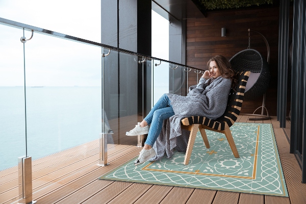 Tapis d'extérieur Symétrie vintage
