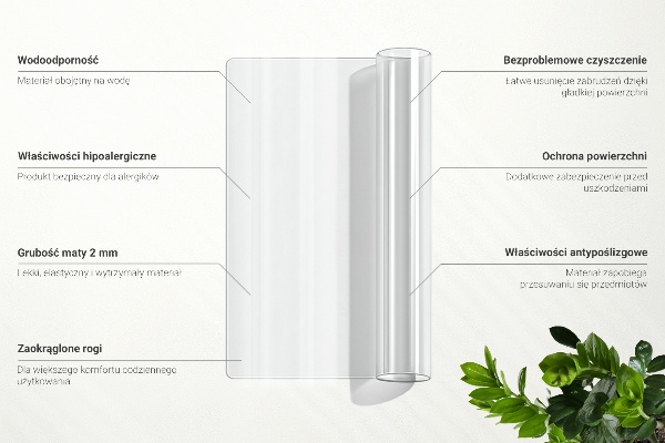 Verre souple pour bureau