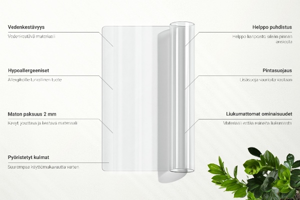 Verre souple pour bureau
