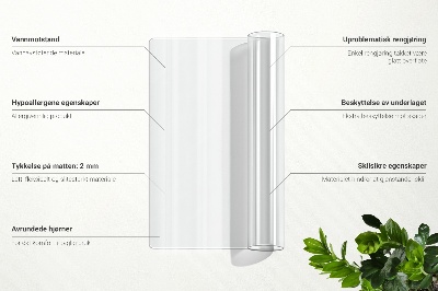 Verre souple pour bureau
