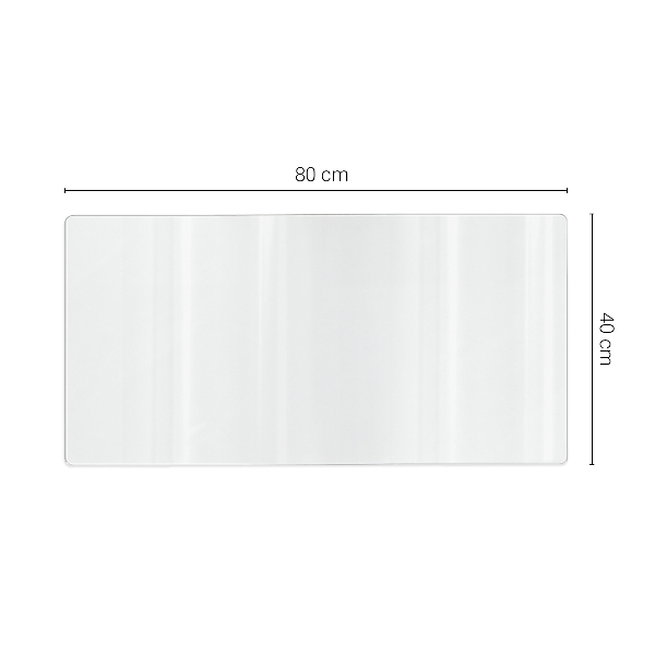 Verre souple pour bureau