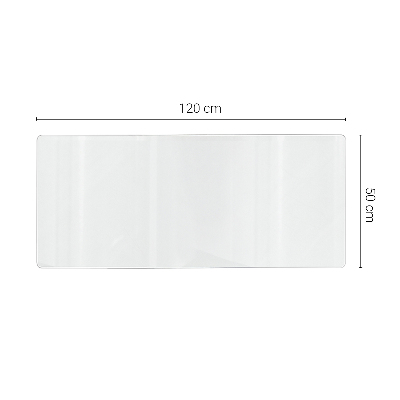 Verre souple transparent