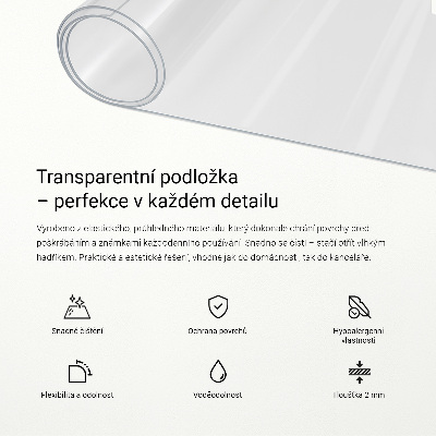 Verre souple transparent