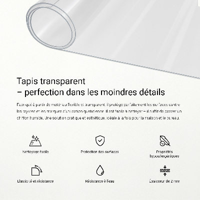 Verre souple transparent