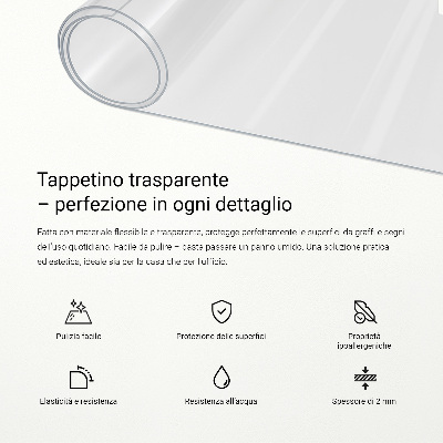 Verre souple transparent
