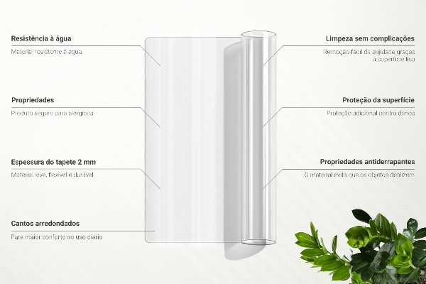 Verre souple transparent