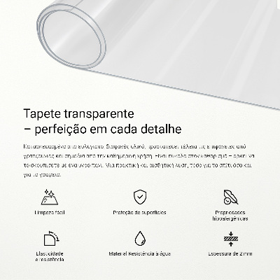 Verre souple transparent