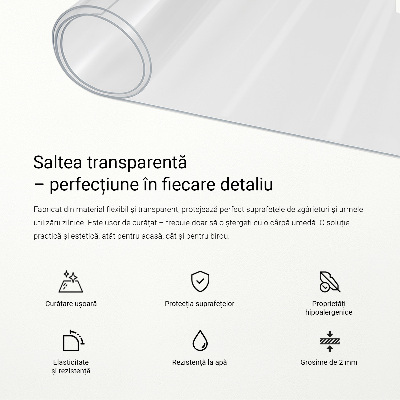 Verre souple transparent