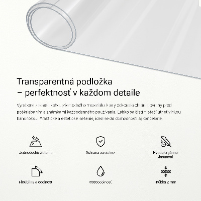 Verre souple transparent
