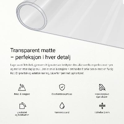 Verre souple transparent