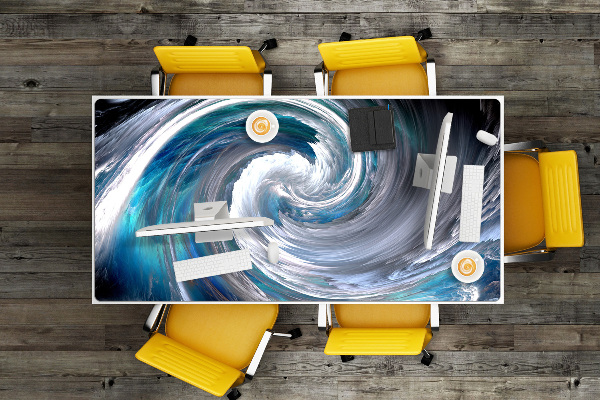 Sous main de bureau Vortex