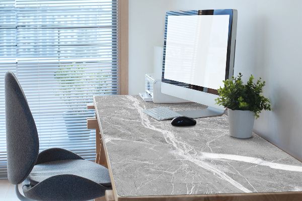 Tapis de bureau Marbre gris