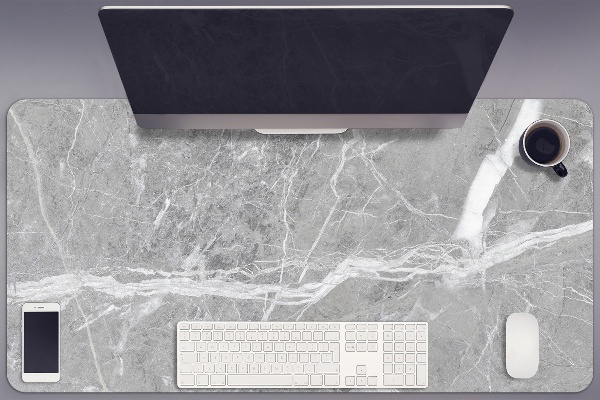 Tapis de bureau Marbre gris