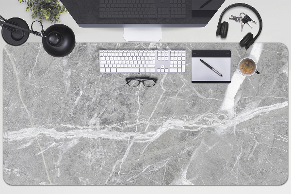 Tapis de bureau Marbre gris