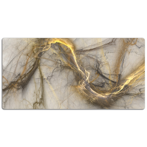 Tapis de bureau Golden marbre