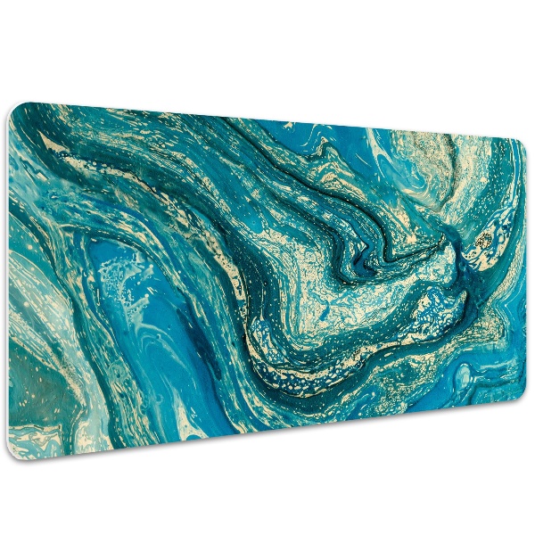 Sous-main bureau Abstraction bleue