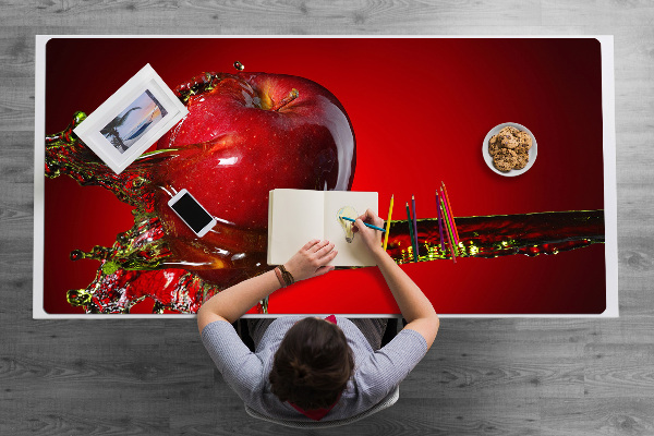 Tapis de bureau Pomme rouge